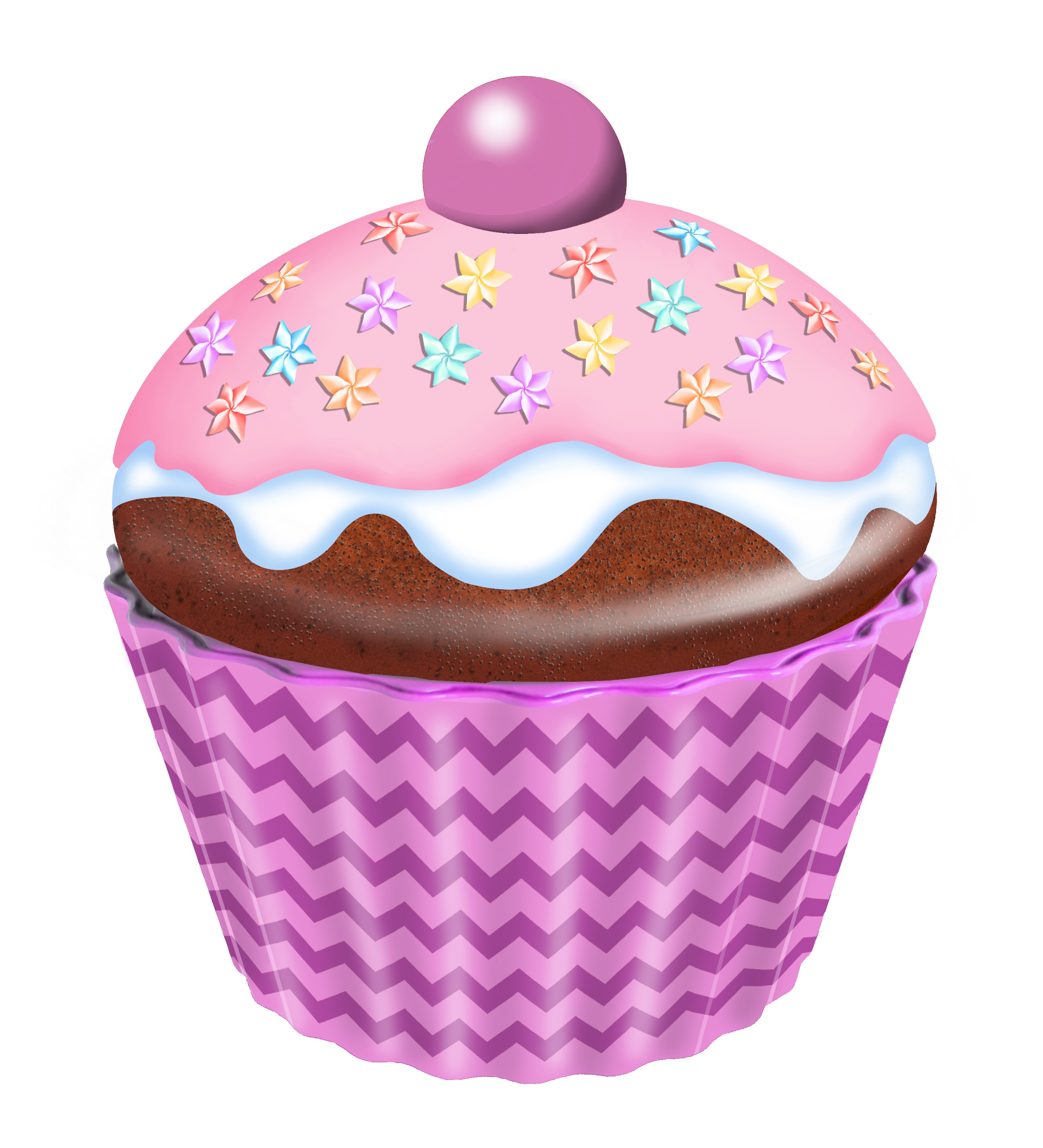 Cupcake groß Blumen 