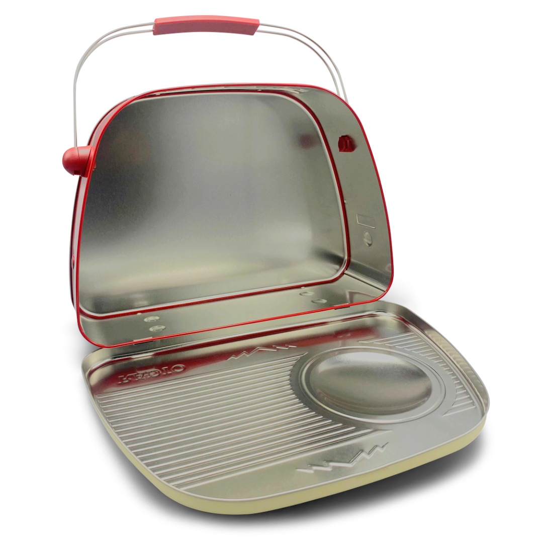 Rundes Radio beige  