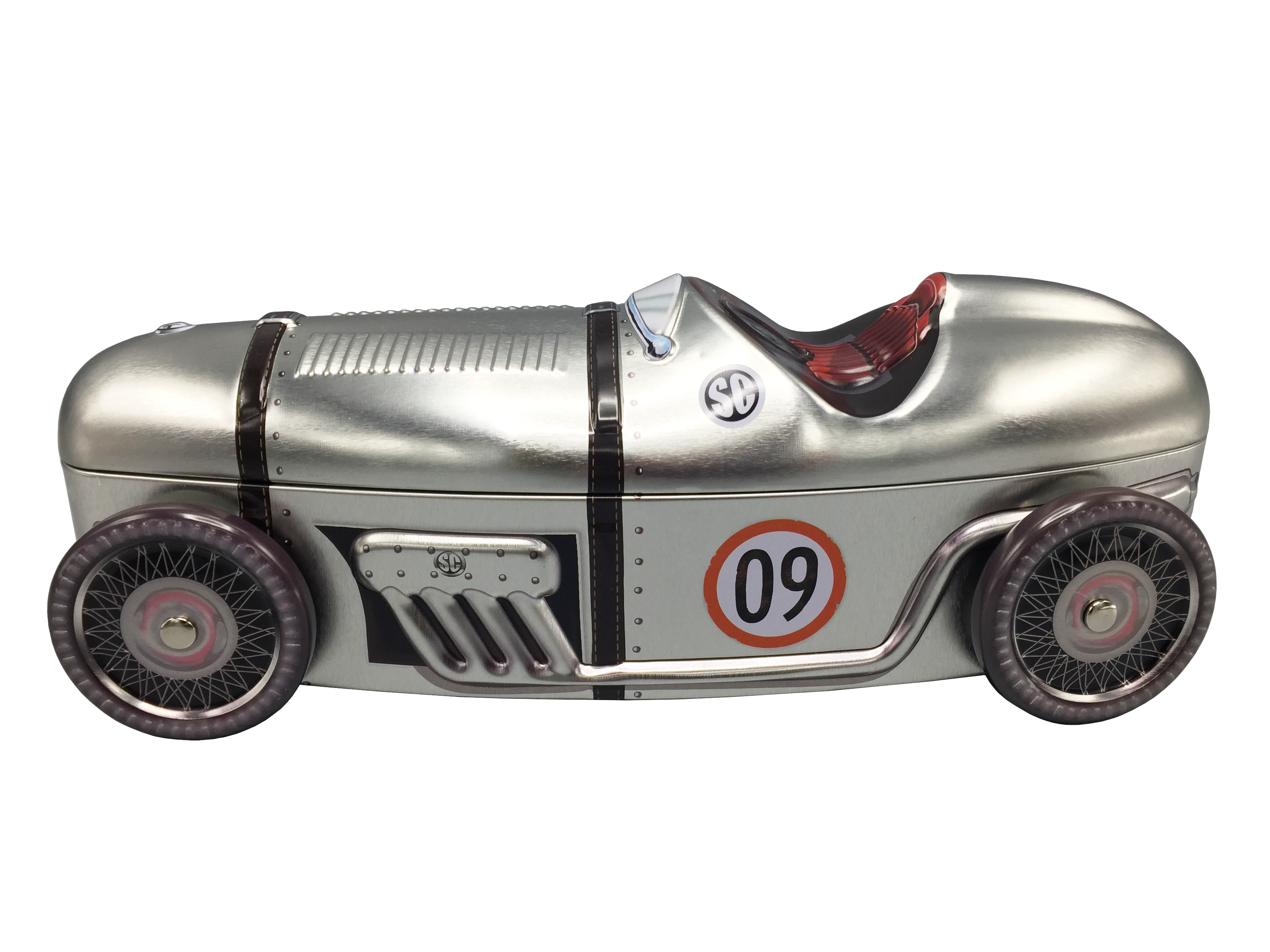 Rennauto Nr. 09 silber